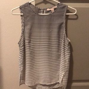 Ombré Patterned Business Casual Top